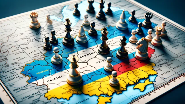 Ukraine Russia chessboard